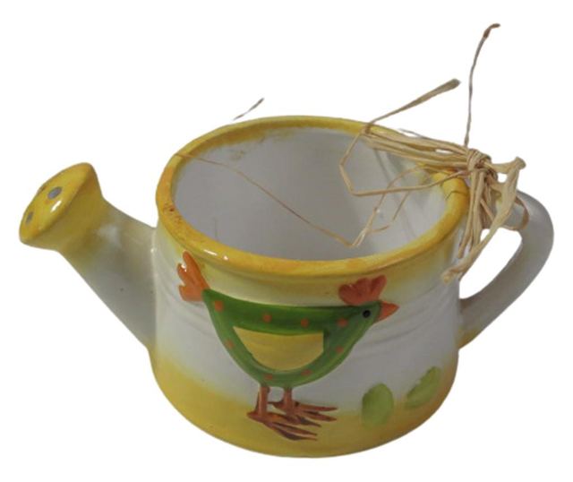 Set 3 decoratiuni pascale, Iepuras cu ou, galetusa si stropitoare, multicolor