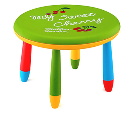 Raki slante masa rotunda pentru copii, 70xh47 cm, verde