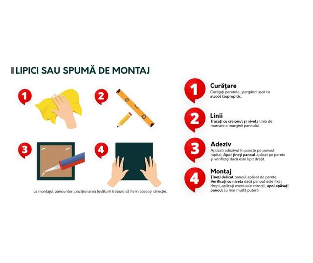 Panou tapitat pentru perete Pag  60x30 cm