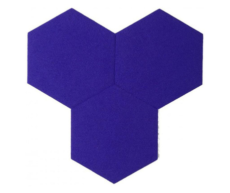 Hexagoane autoadezive felt violet 10 buc.=0.2 m2