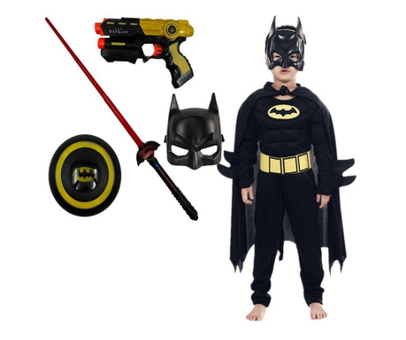 Zestaw kostiumu i broni Batmana z dźwiękami i światłami dla chłopców