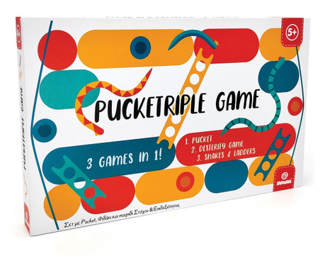 Joc de calatorie 3 in 1 pucketriple game svoora  7 × 4 × 23 cm