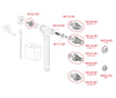 Mecanism clatire universal pentru rezervoare WC ceramice, Alcaplast A160 3/8