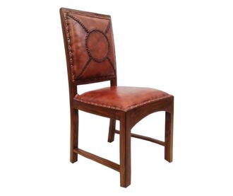 Scaun de sufragerie din piele naturală Fendi