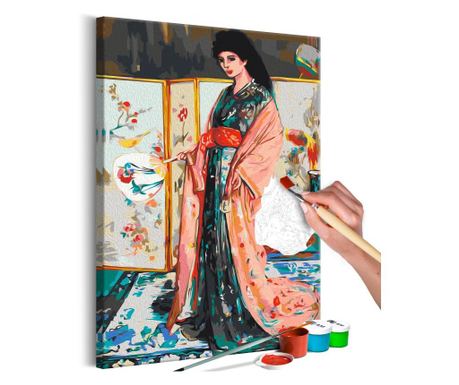 Slika za samostalno slikanje Artgeist - The Princess From the Land of Porcelain - 40 x 60 cm