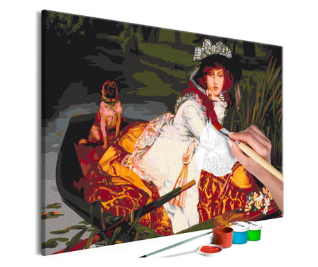 Slika za samostalno slikanje Artgeist - Woman in the Boat - 60 x 40 cm