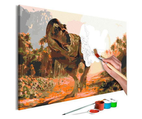 Slika za samostalno slikanje Artgeist - Dangerous Dinosaur - 60 x 40 cm