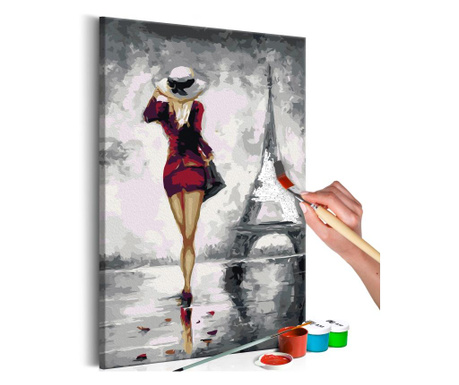 Slika za samostalno slikanje Artgeist - Parisian Girl - 40 x 60 cm