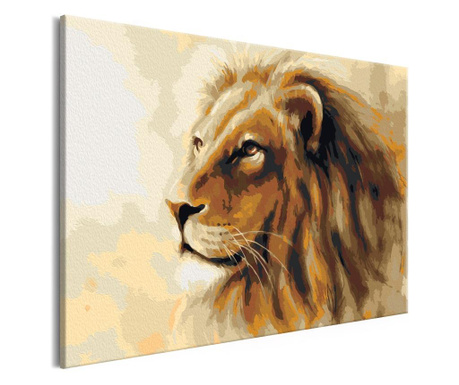 Slika za samostalno slikanje Artgeist - Lion King - 60 x 40 cm