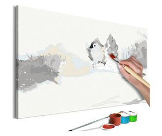 Slika za samostalno slikanje Artgeist - Painted Birds - 60 x 40 cm