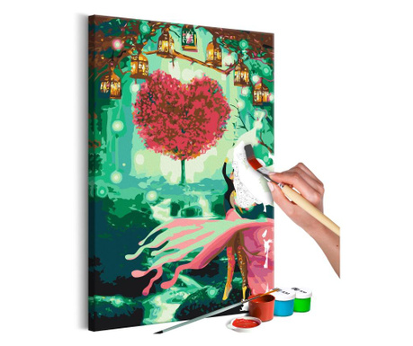 Slika za samostalno slikanje Artgeist - Heart Tree - 40 x 60 cm