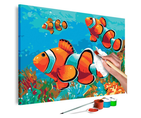 Slika za samostalno slikanje Artgeist - Gold Fishes - 60 x 40 cm
