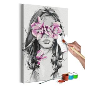 Slika za samostalno slikanje Artgeist - Flowers On Eyes - 40 x 60 cm