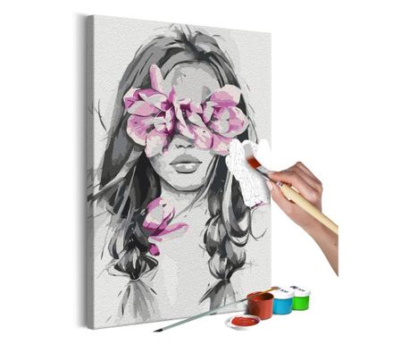 Slika za samostalno slikanje Artgeist - Flowers On Eyes - 40 x 60 cm