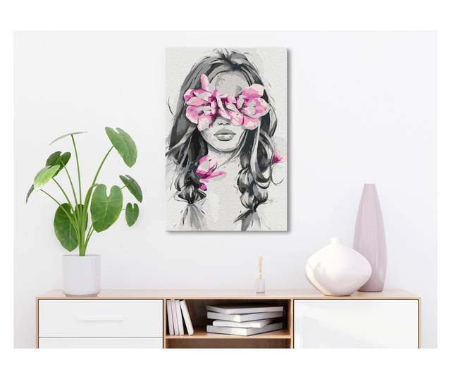 Slika za samostalno slikanje Artgeist - Flowers On Eyes - 40 x 60 cm