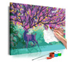 Slika za samostalno slikanje Artgeist - Purple Deer - 60 x 40 cm