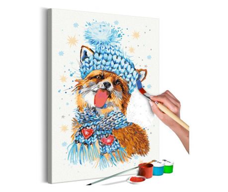 Slika za samostalno slikanje Artgeist - Impish Fox - 40 x 60 cm
