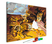 Slika za samostalno slikanje Artgeist - Young Tiger With Mother - 60 x 40 cm