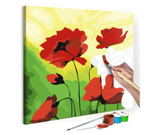 Slika za samostalno slikanje Artgeist - Poppies - 45 x 45 cm