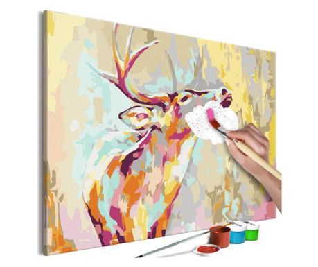 Slika za samostalno slikanje Artgeist - Proud Deer - 60 x 40 cm