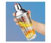 Shaker pentru Cocktail cu retete, Sticla si Otel inoxidabil, 400 ml