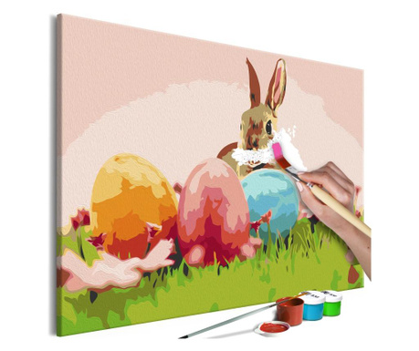 Slika za samostalno slikanje Artgeist - Easter Rabbit - 60 x 40 cm