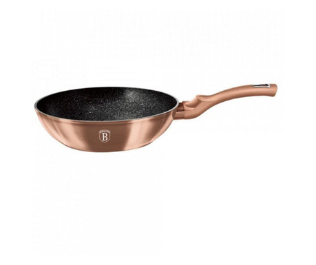 Tigaie marmorata wok 30 cm rose gold berlinger haus bh 6171