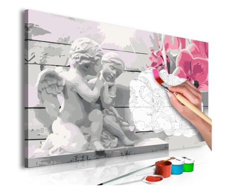 Slika za samostalno slikanje Artgeist - Angels (Pink Orchid) - 60 x 40 cm