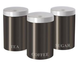 Set 3 recipiente pentru bucatarie Carbon Metalic Line Berlinger Haus BH 1348
