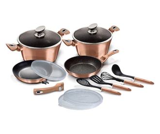 Set de oale marmorate 13 piese Rose Gold Berlinger Haus BH 7058