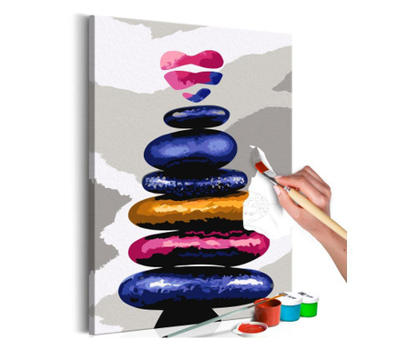 Slika za samostalno slikanje Artgeist - Colored Pebbles - 40 x 60 cm