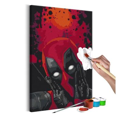Slika za samostalno slikanje Artgeist - Deadpool - 40 x 60 cm
