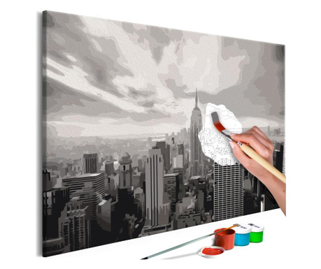 Slika za samostalno slikanje Artgeist - Grey New York - 60 x 40 cm