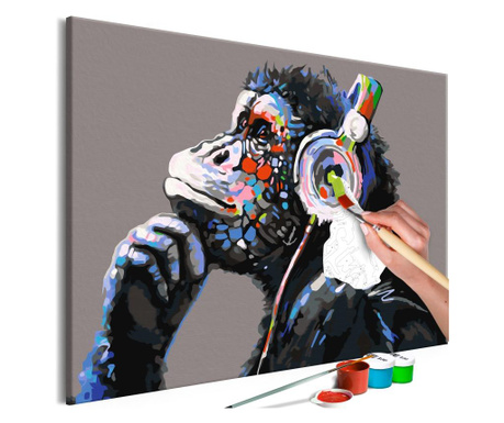 Slika za samostalno slikanje Artgeist - Musical Monkey - 60 x 40 cm