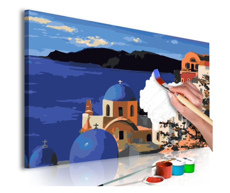 Slika za samostalno slikanje Artgeist - Santorini - 60 x 40 cm