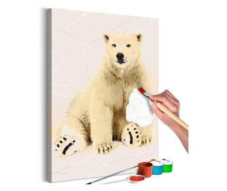 Slika za samostalno slikanje Artgeist - Lovely Bear - 40 x 60 cm
