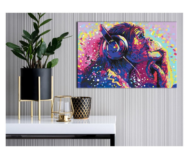 Slika za samostalno slikanje Artgeist - Magic Chimpanzee - 60 x 40 cm