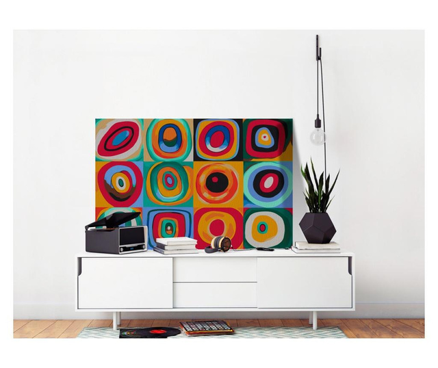 Slika za samostalno slikanje Artgeist - Colourful Rings - 60 x 40 cm
