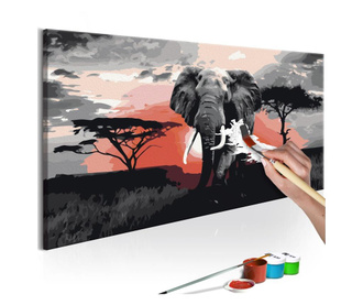 Slika za samostalno slikanje Artgeist - Elephant (Africa) - 80 x 40 cm