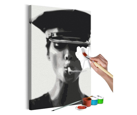 Slika za samostalno slikanje Artgeist - Woman With Cigarette - 40 x 60 cm