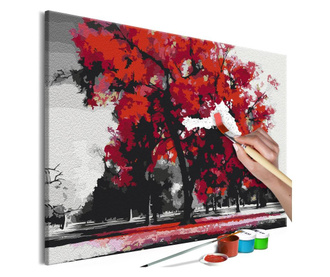 Slika za samostalno slikanje Artgeist - Expressive Tree - 60 x 40 cm