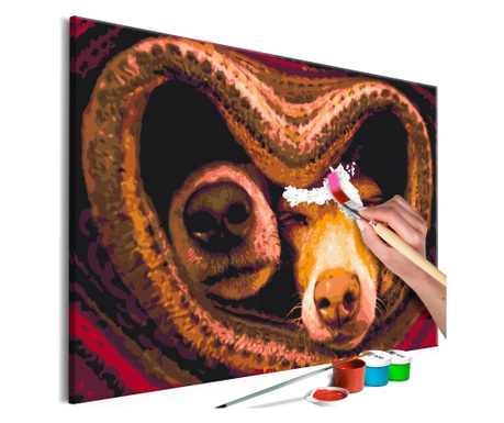 Slika za samostalno slikanje Artgeist - Lovely Dogs - 60 x 40 cm