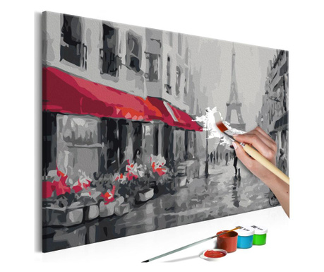 Slika za samostalno slikanje Artgeist - Rainy Paris - 60 x 40 cm