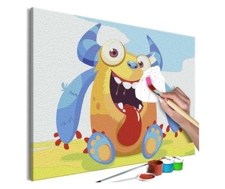 Slika za samostalno slikanje Artgeist - Cute Monster - 60 x 40 cm