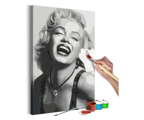 Slika za samostalno slikanje Artgeist - Laughing Marylin - 40 x 60 cm