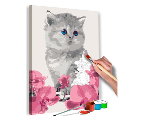 Slika za samostalno slikanje Artgeist - Kitty Cat - 40 x 60 cm