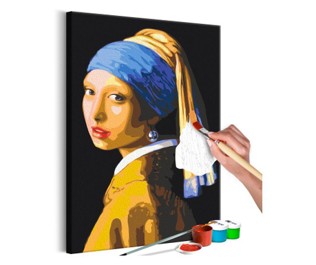 Slika za samostalno slikanje Artgeist - Pearl Earring - 40 x 60 cm