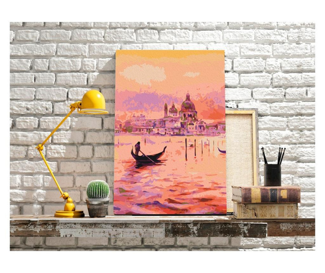 Slika za samostalno slikanje Artgeist - Gondola in Venice - 40 x 60 cm