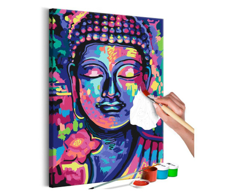 Slika za samostalno slikanje Artgeist - Buddha"s Crazy Colors -...