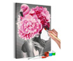 Slika za samostalno slikanje Artgeist - Flamingo Girl - 40 x 60 cm